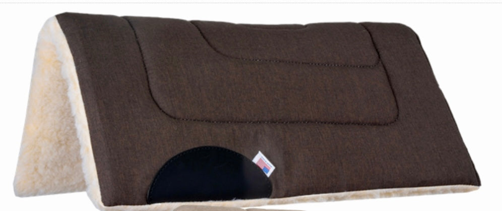 BRUSHED DENIM PONY SADDLE PAD
