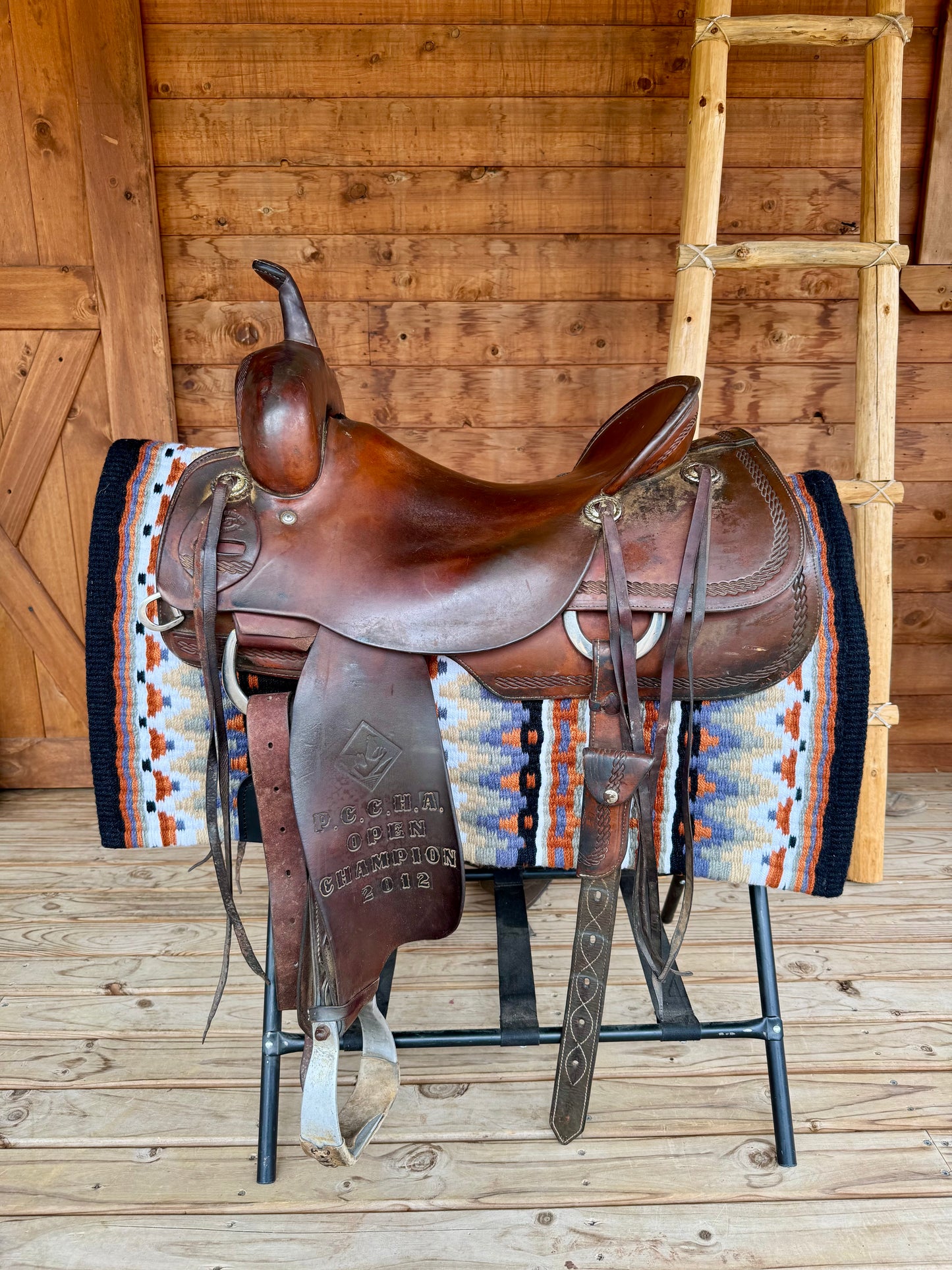 Roohide Cutting Saddle Used Saddle