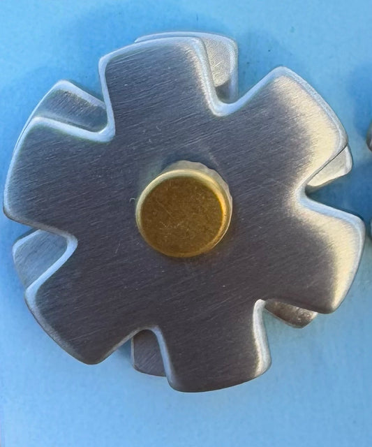 BRUSHED STAINLESS STEEL SPUR ROWELS