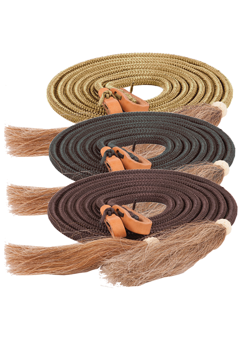 Mustang braided split reins