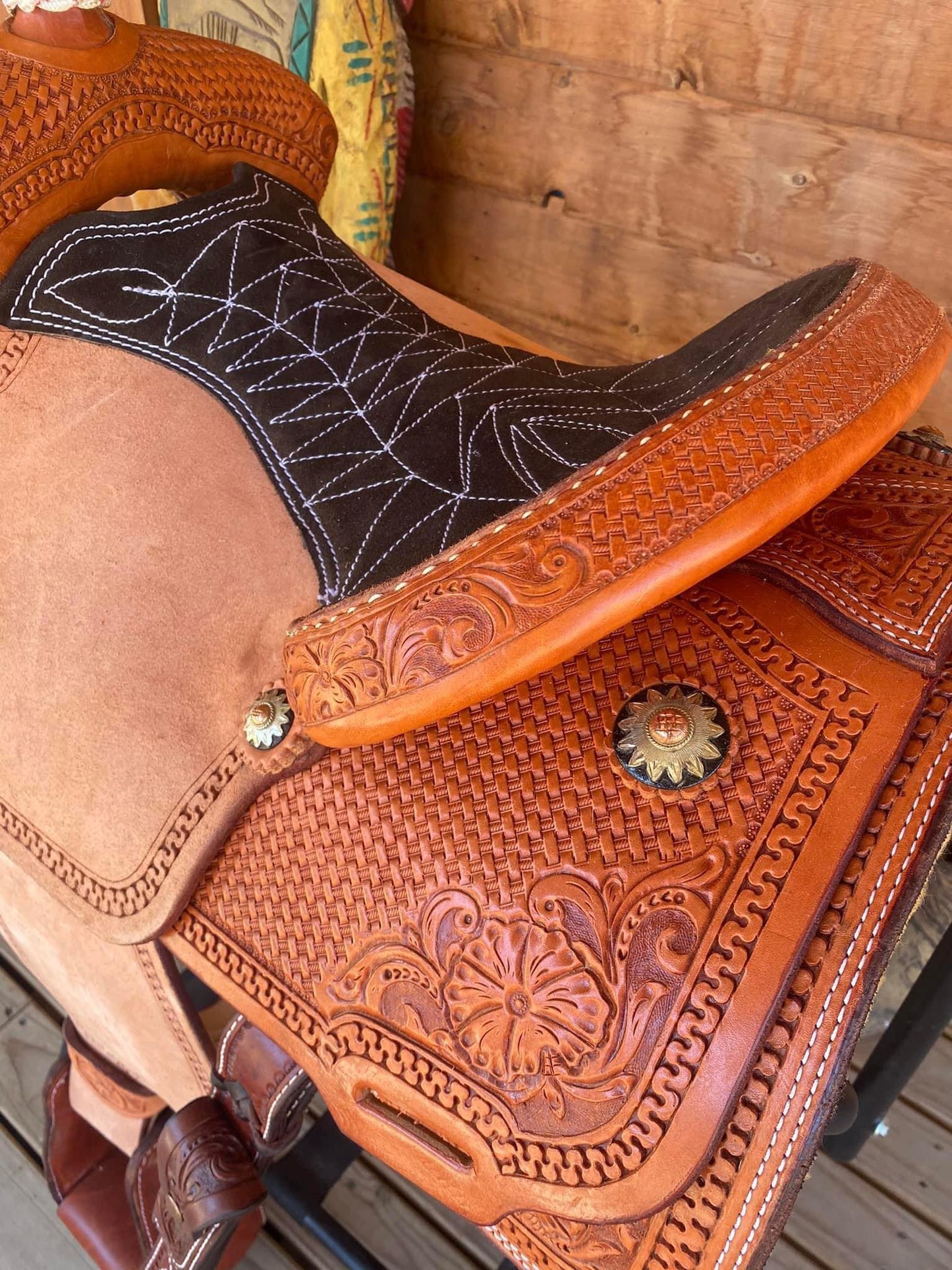 Rockin W Comanche Calf Roper Saddle