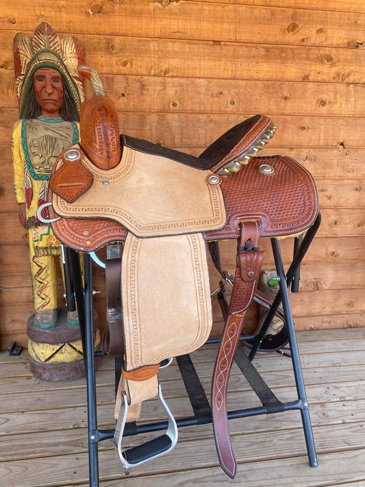 Rockin W Comanche Barrel Saddle