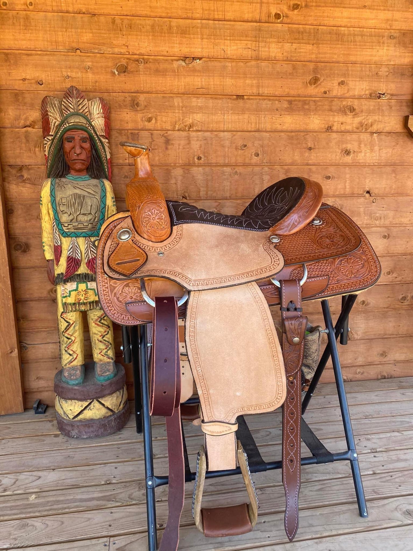 Rockin W Comanche Team Roping Saddle