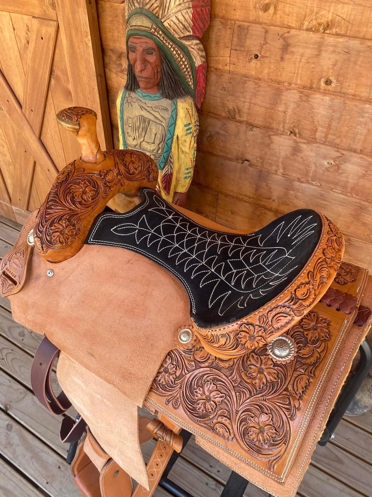 Rockin W Comanche Team Roping Saddle