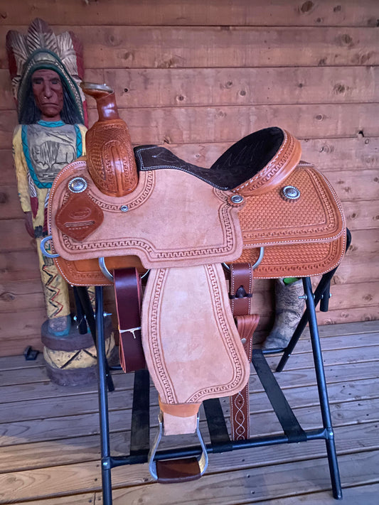 Rockin W Comanche Team Roping Saddle
