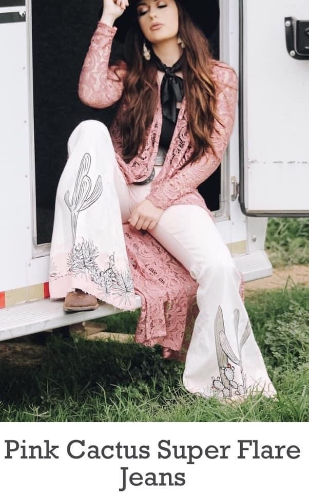 Ranch Dress'n Cactus Jeans Rockin W Ranch Saddlery Ranch Dress'n Cactus Jeans Rockin W Ranch Saddlery