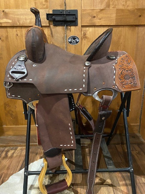 Rockin W Barrel Saddle