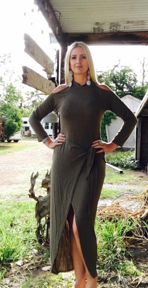 Off The Shoulder Wrap Dress