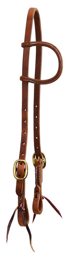Double Buckle Slip Ear Headstall bridle