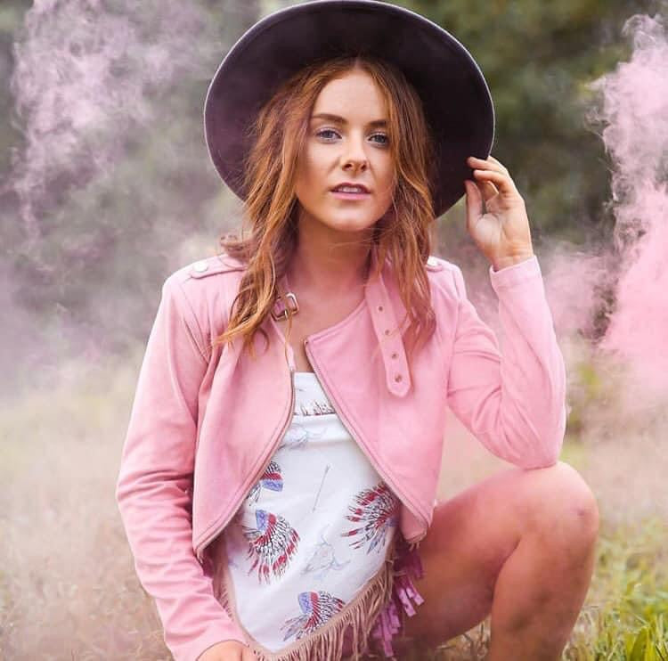 Pink Faux Suede Jacket