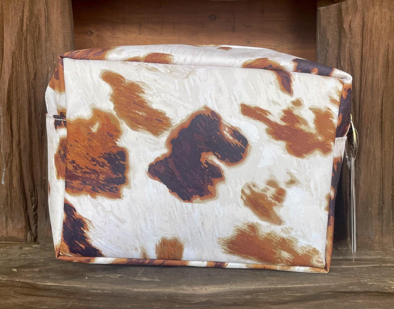Cowhide Pattern Beauty Case