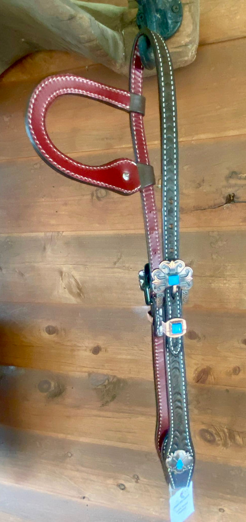 Arrow tooled one ear bridle