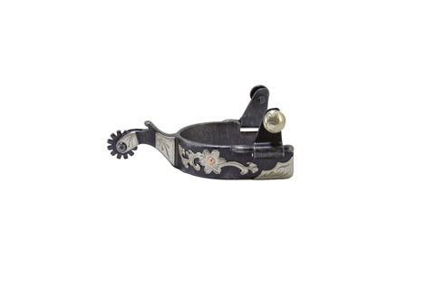 Ladies Aged Steel Floral Spurs