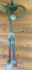 Arrow tooled one ear bridle