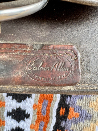 Calvin Allen Cutting Saddle Used Saddle