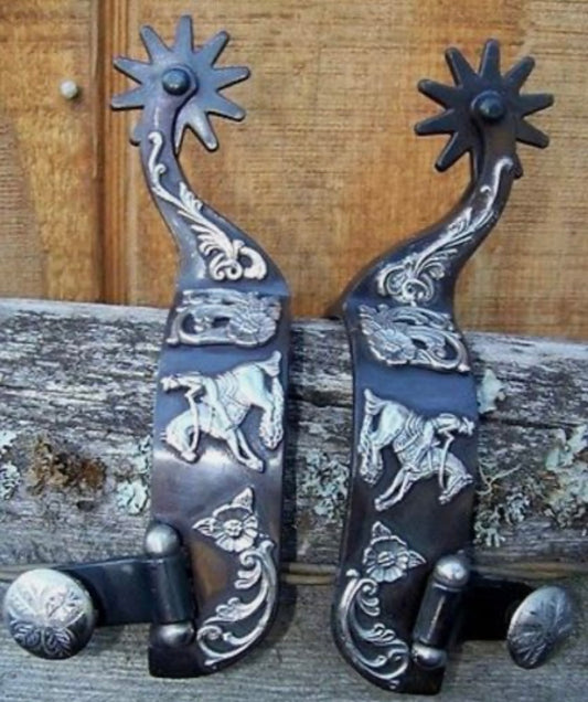 Metalab men’s floral reining spur