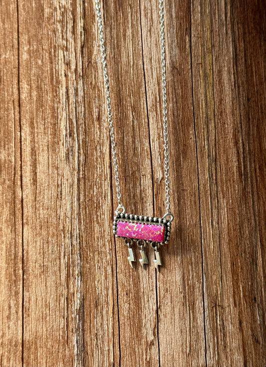 Pink Opal Necklace