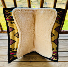 Rockin W Contoured Ranch Pad with Sheepskin lining