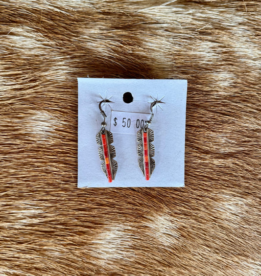 Navajo earrings by Alvin James