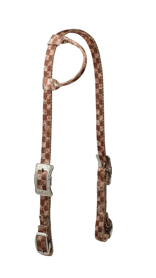 Weaver Sliding Ear Bridle Checkerboard
