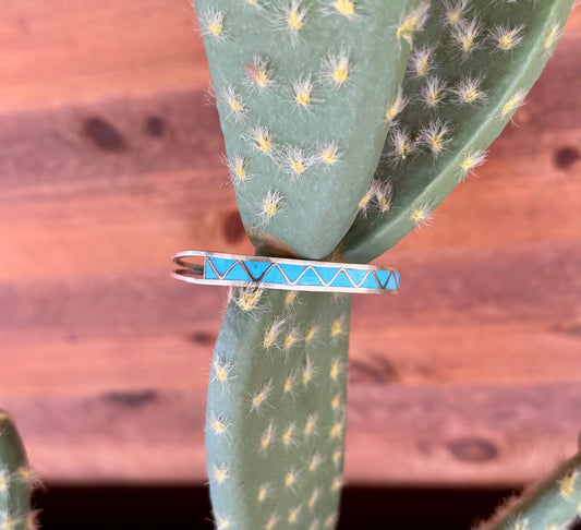 Navajo handmade cuff by Roger Morgan