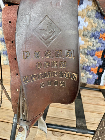 Roohide Cutting Saddle Used Saddle