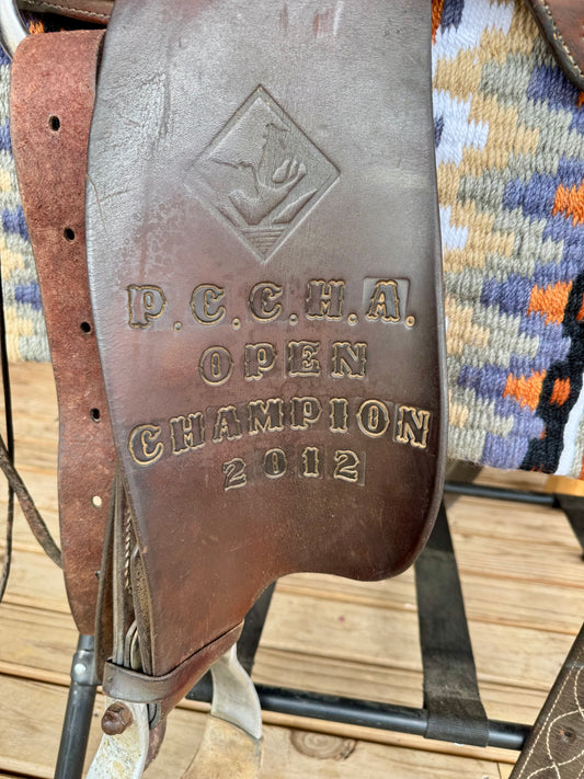 Roohide Cutting Saddle Used Saddle