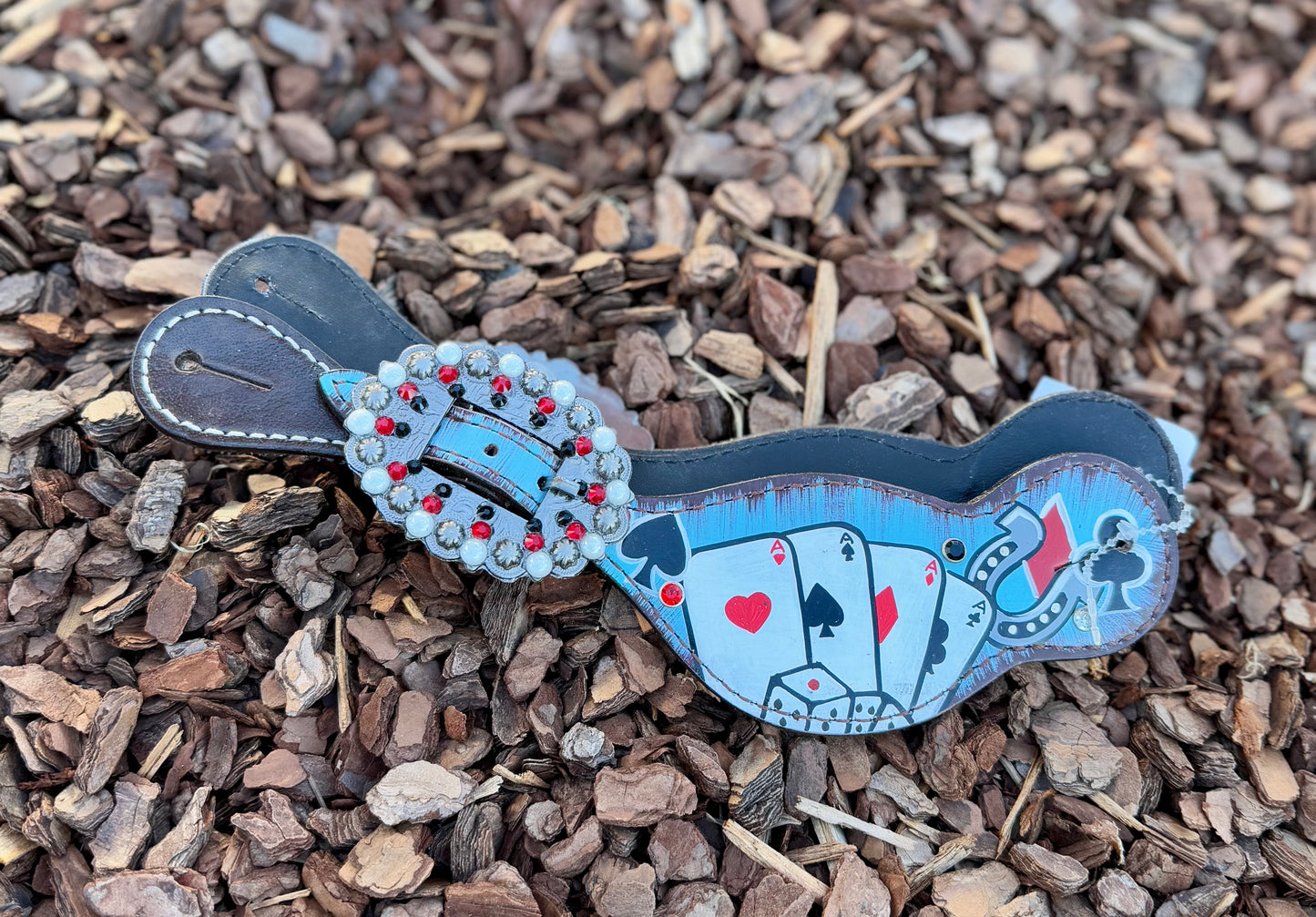 Ladies Spur straps electric aces