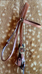 Browband bridle with antique buckle