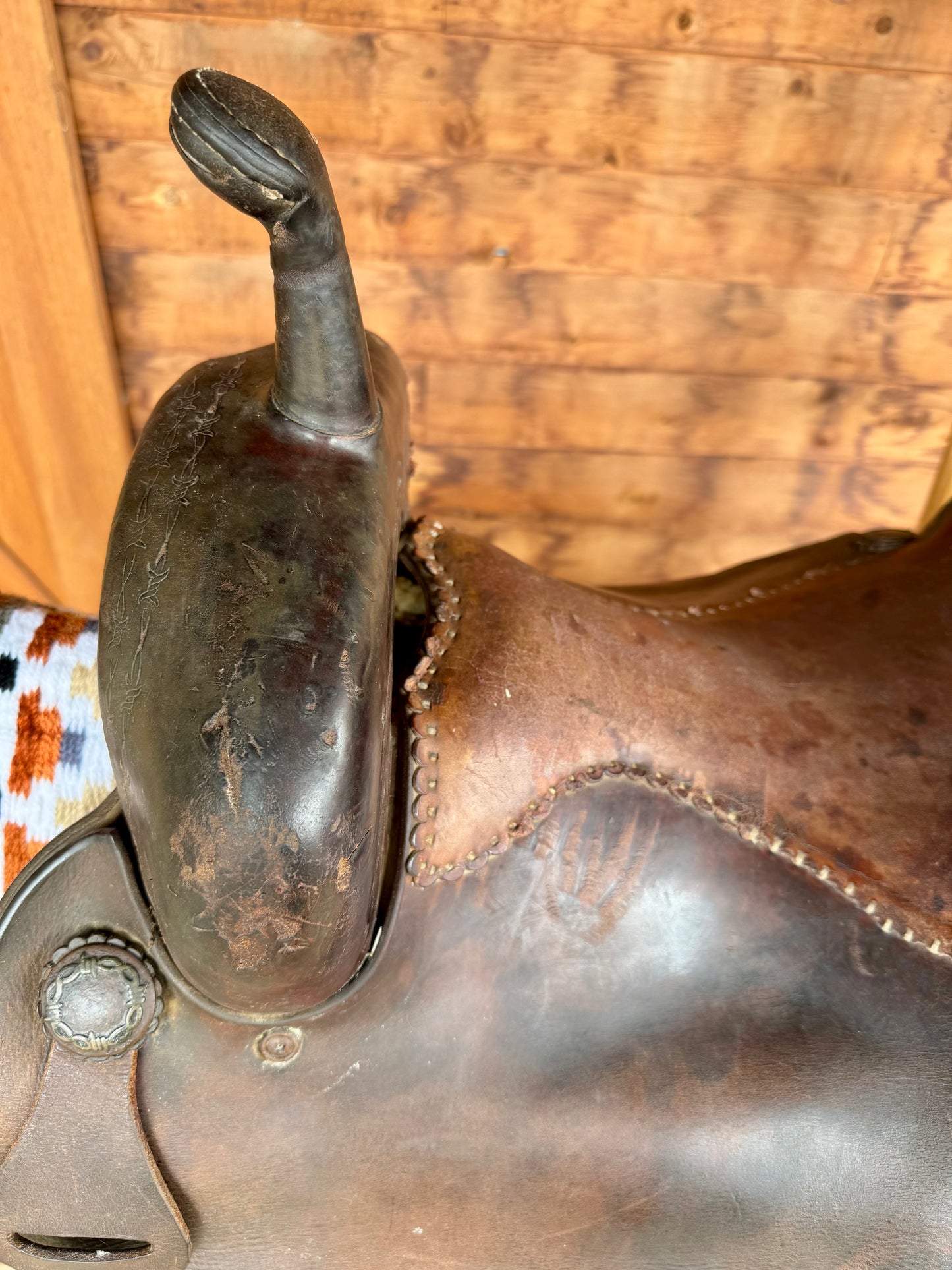 Roohide Cutting Saddle Used Saddle