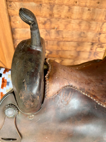 Roohide Cutting Saddle Used Saddle