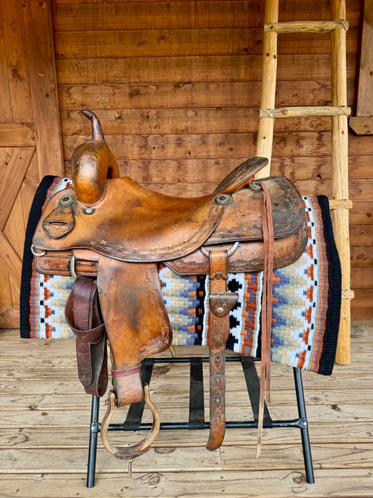 Roohide Cutting Saddle Used Saddle