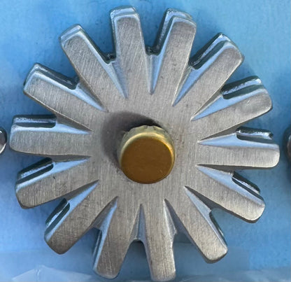 BRUSHED STAINLESS STEEL SPUR ROWELS