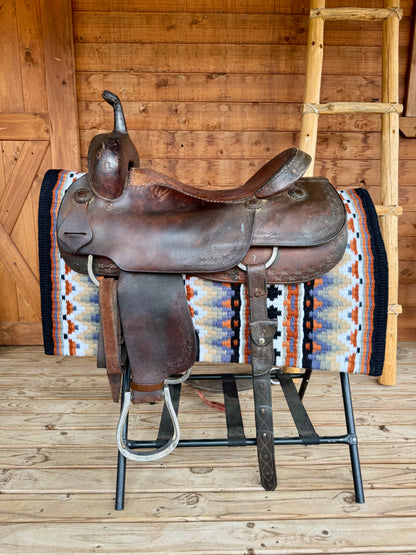 Roohide Cutting Saddle Used Saddle