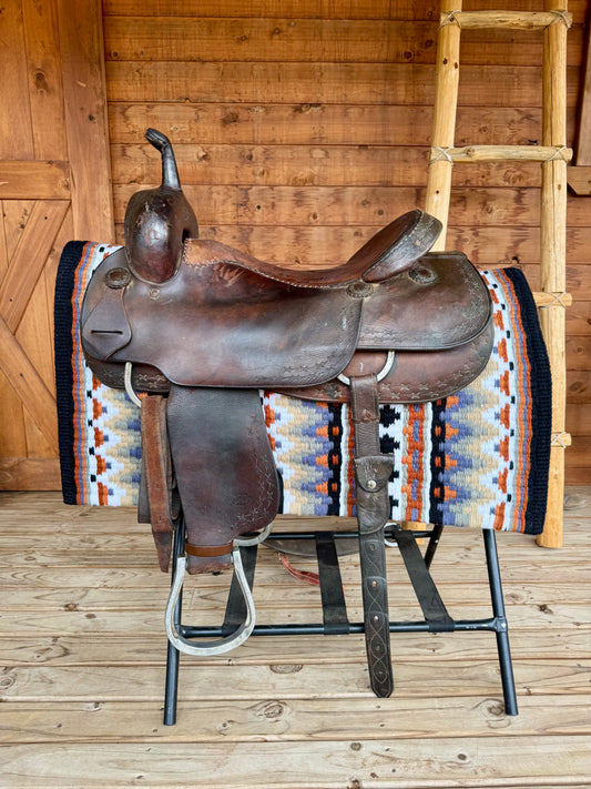 Roohide Cutting Saddle Used Saddle