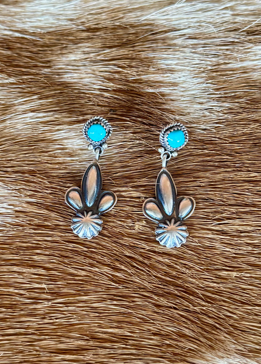 Navajo earrings by Judy Largo