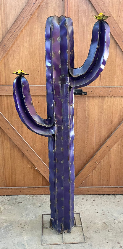 Large Metal Cactus Sculptures