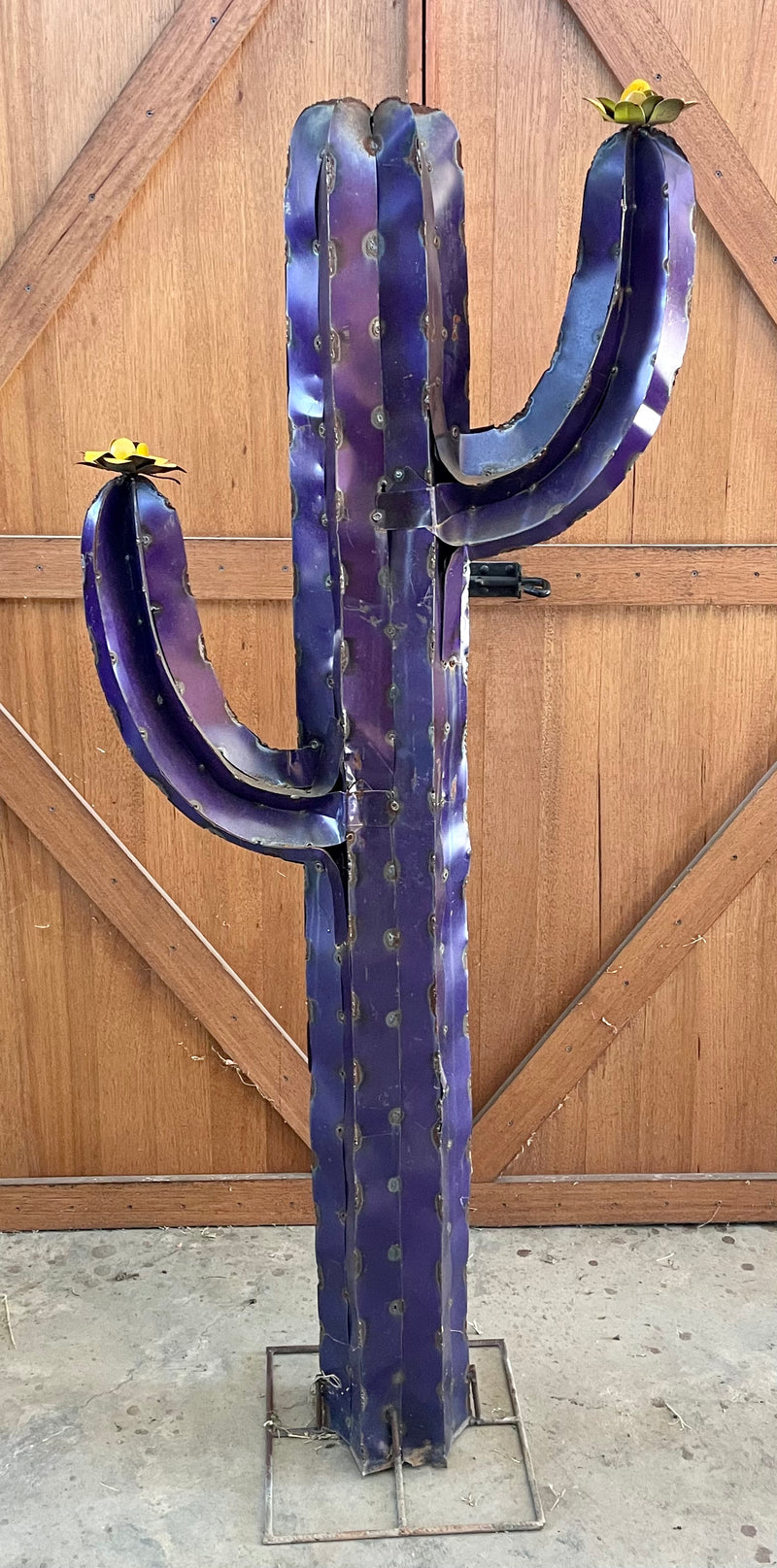 Large Metal Cactus Sculptures