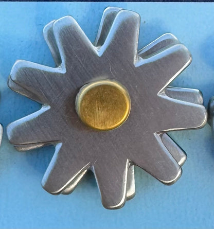 BRUSHED STAINLESS STEEL SPUR ROWELS