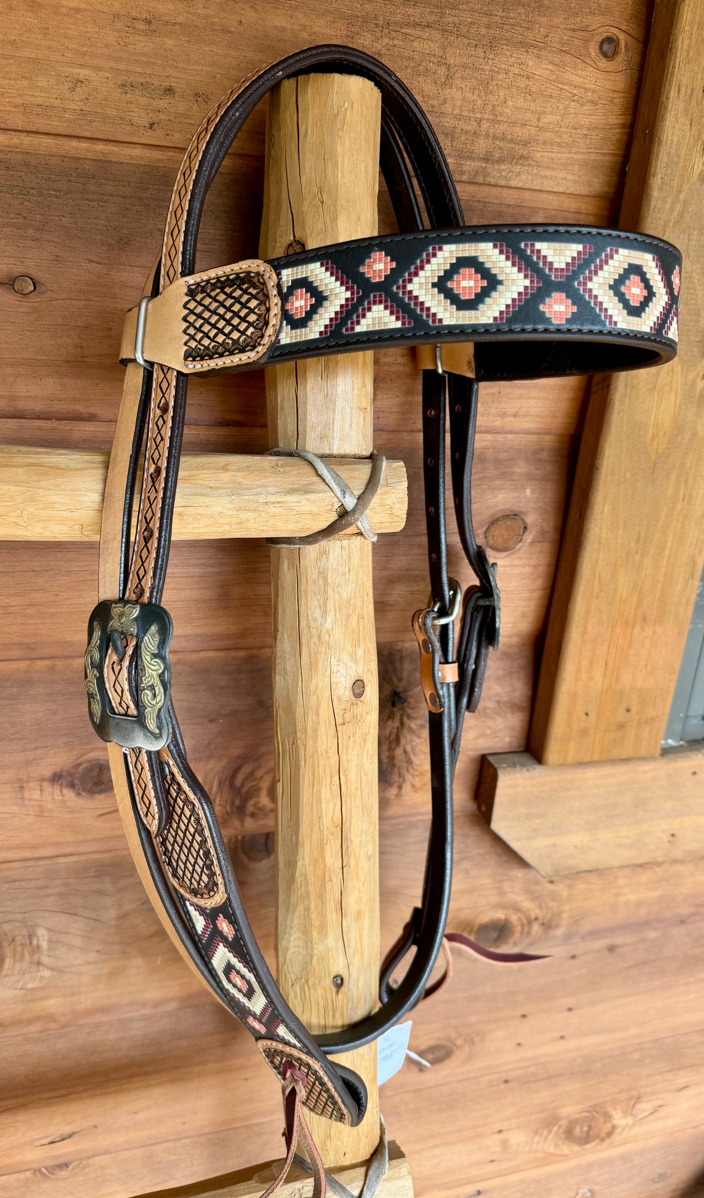 Southwest Design browband floral buckle