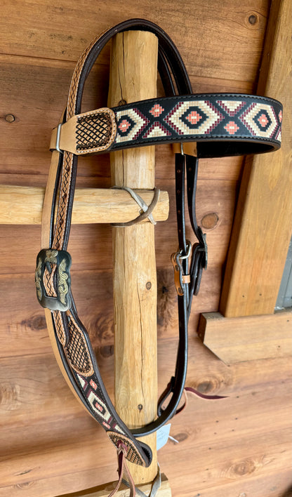 Southwest Design browband floral buckle