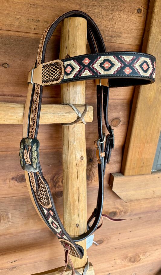 Southwest Design browband floral buckle