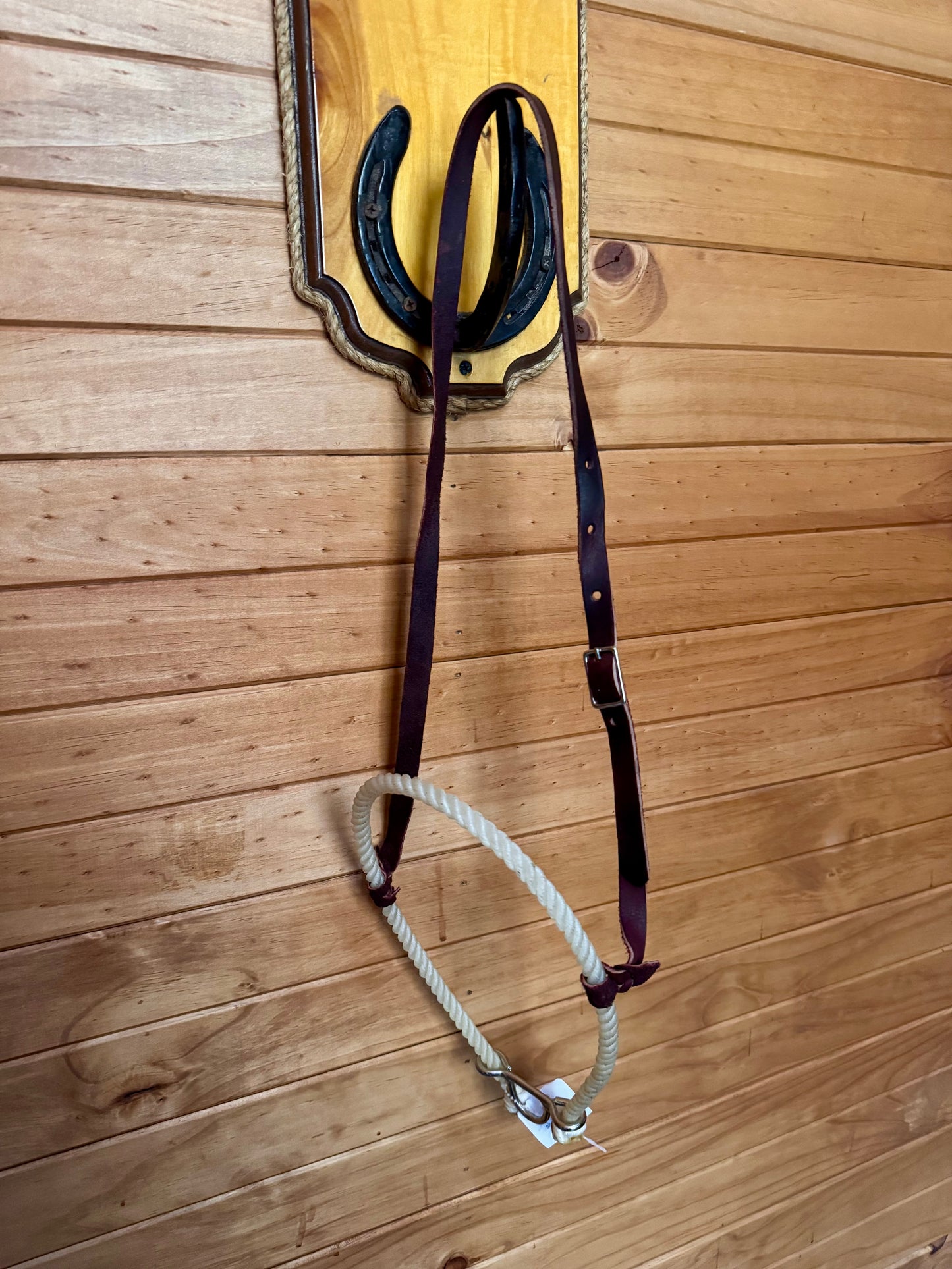 Rawhide Covered Single Rope Noseband