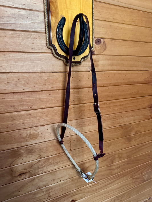 Rawhide Covered Single Rope Noseband