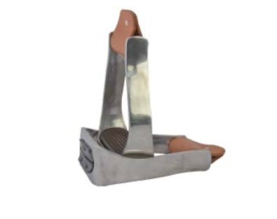 2" ALUMINUM STIRRUP - RUBBER TREAD
