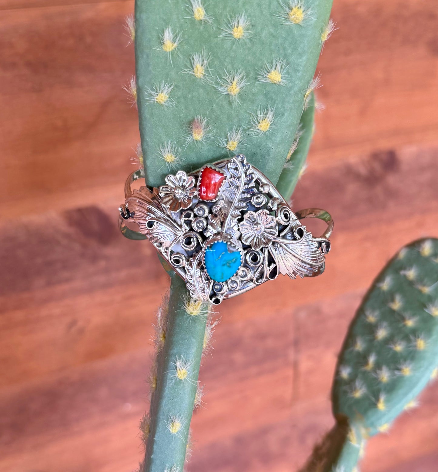 Navajo cuff by Harry B. Yazzie