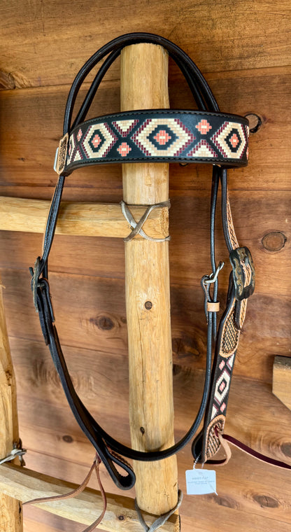 Southwest Design browband floral buckle