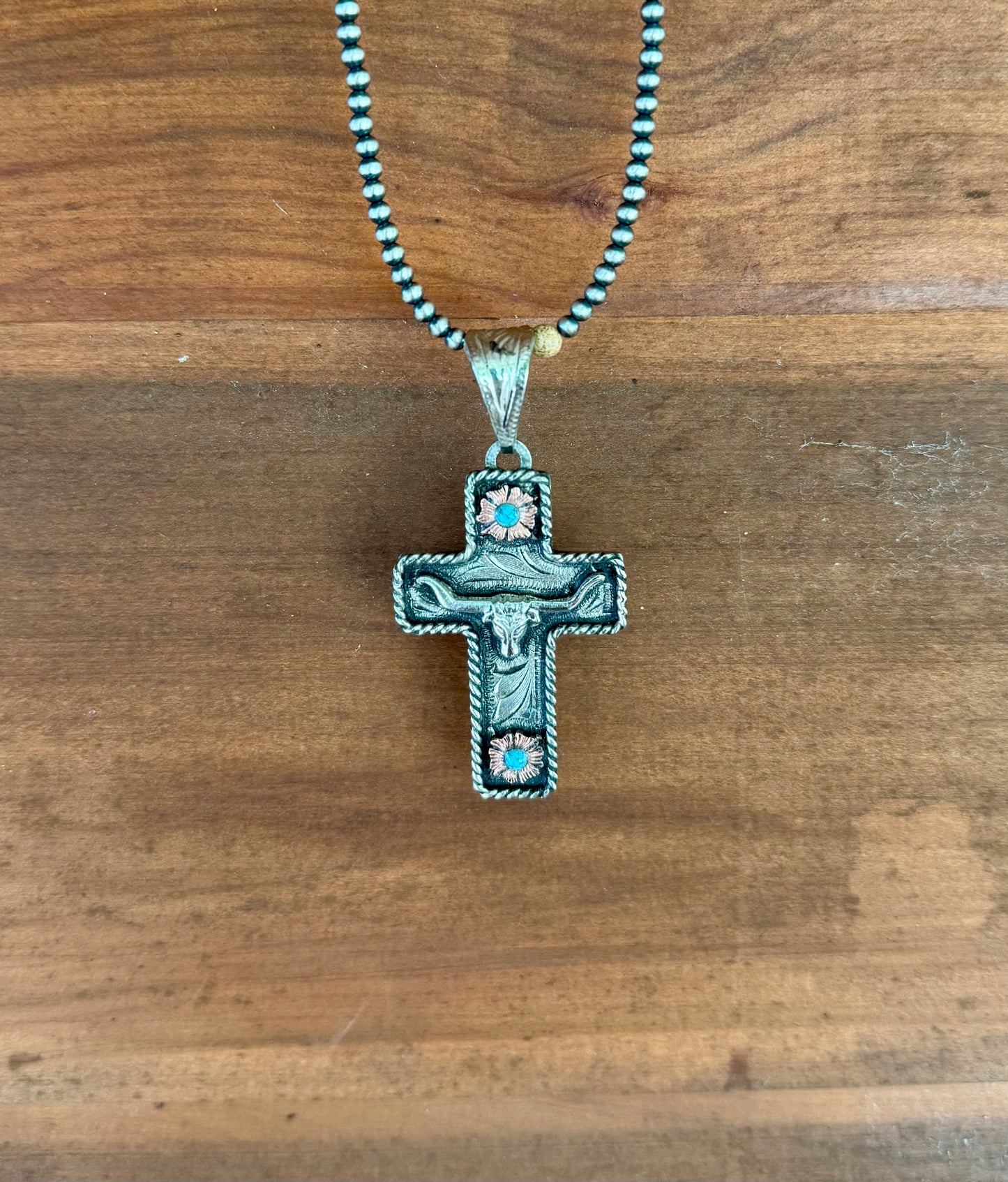 Rockin W Longhorn Pendent