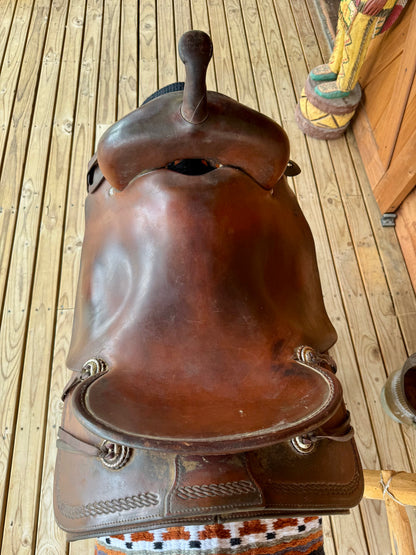 Roohide Cutting Saddle Used Saddle