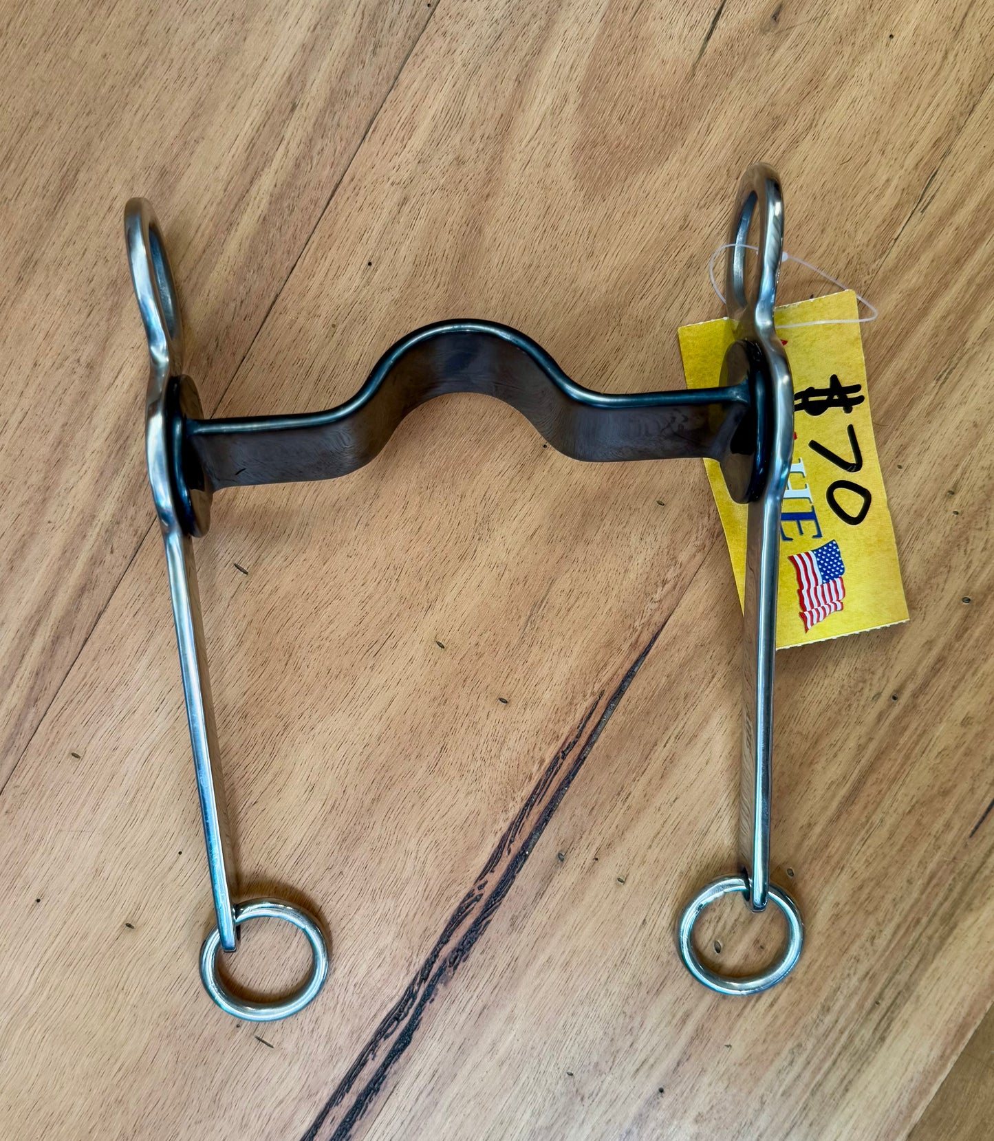 FLAT SWEET IRON LOW PORT ROPING BIT